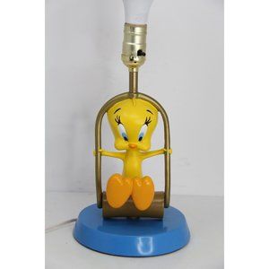 Vintage 1998 Rare Warner Brothers Studio Store Tweety Swing Lamp NO SHADE